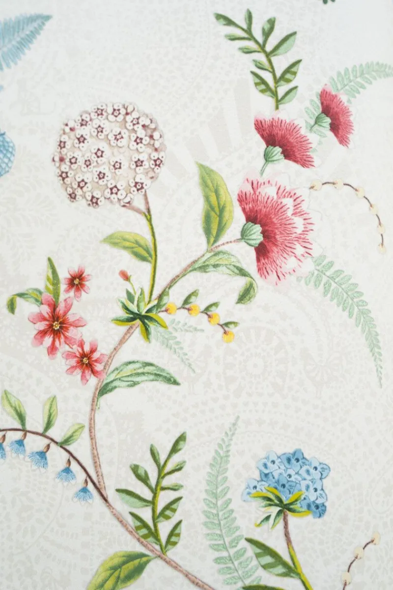 Pip Studio Vliestapete|La Majorelle Vliestapete Weiss Weiß