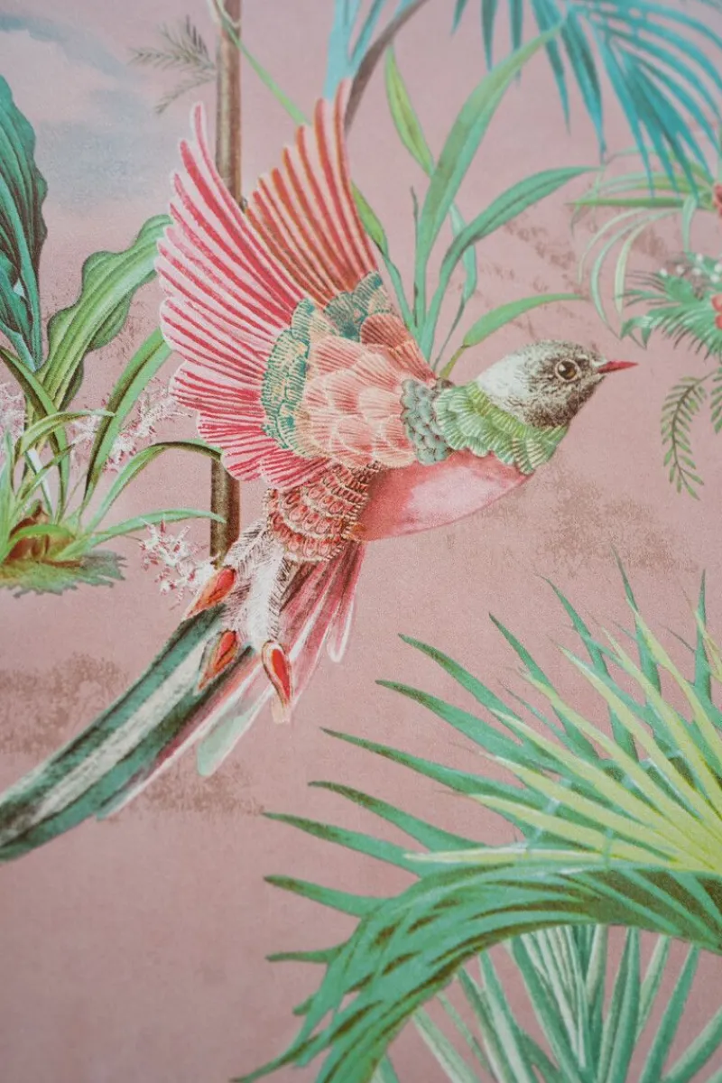 Pip Studio Vliestapete|Palm Scene Vliestapete Rosa