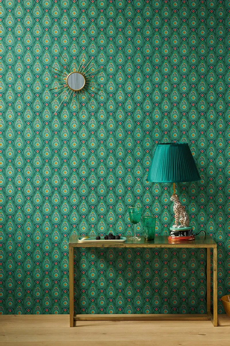 Pip Studio Vliestapete|Raindrops Vliestapete Grün