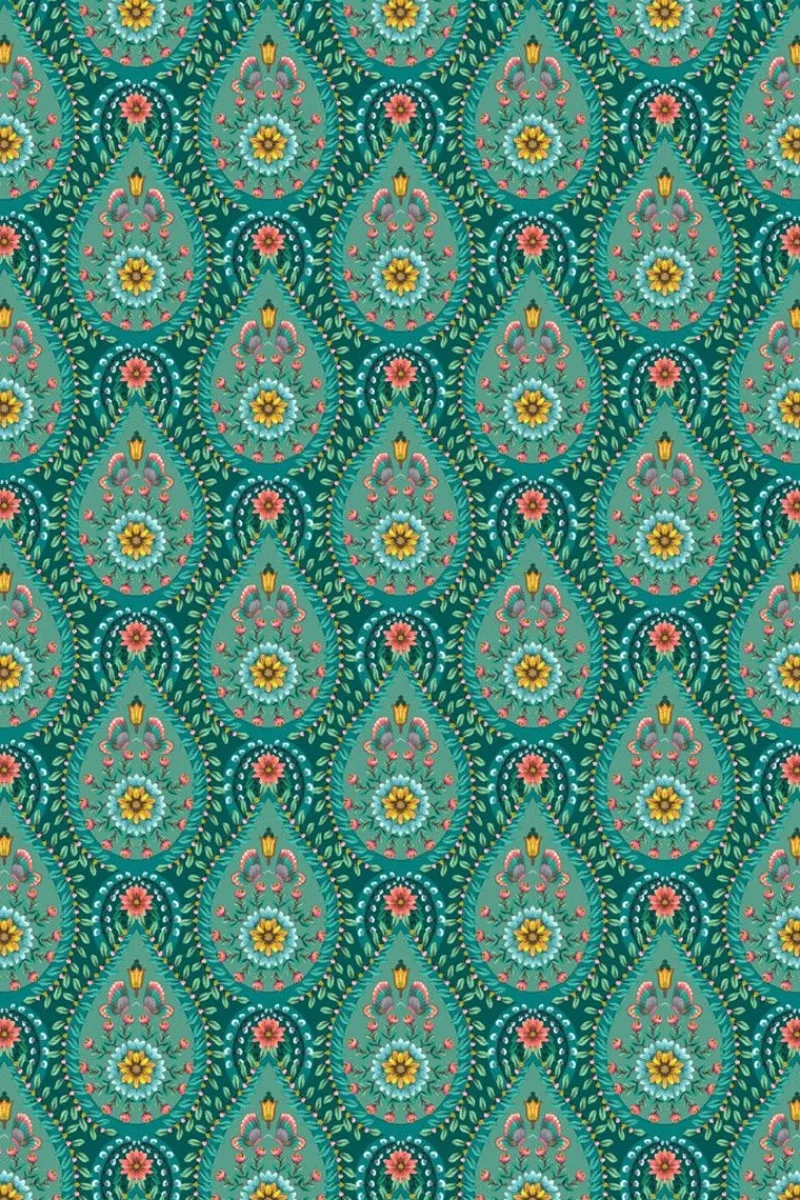 Pip Studio Vliestapete|Raindrops Vliestapete Grün