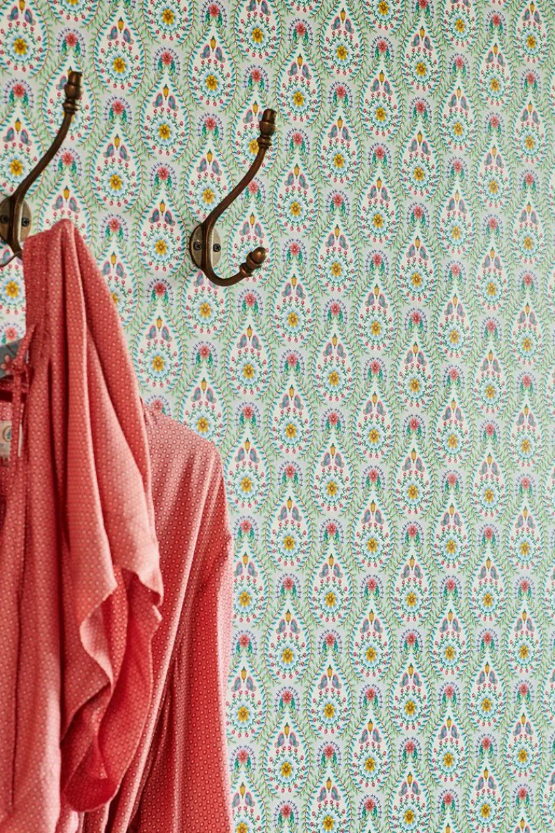 Pip Studio Vliestapete|Raindrops Vliestapete Weiss Weiß