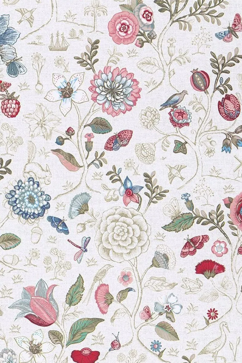 Pip Studio Vliestapete|Spring to Life Vliestapete Gebrochen Weiss Weiß