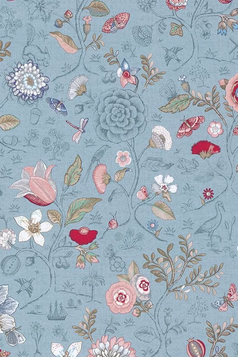 Pip Studio Vliestapete|Spring to Life Vliestapete Hell Blau