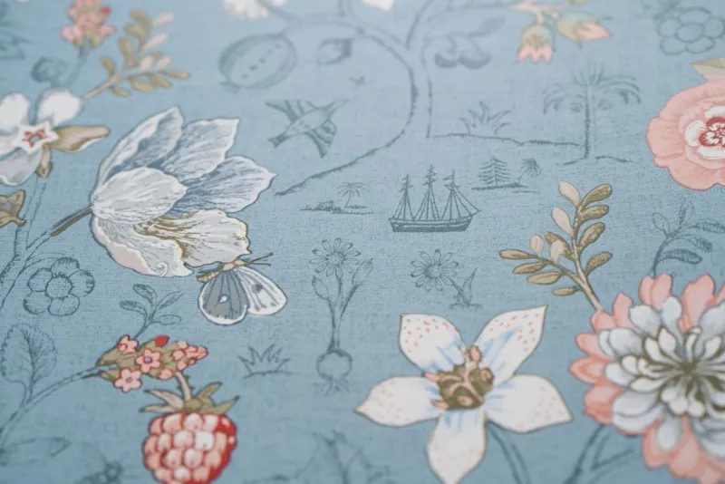 Pip Studio Vliestapete|Spring to Life Vliestapete Hell Blau