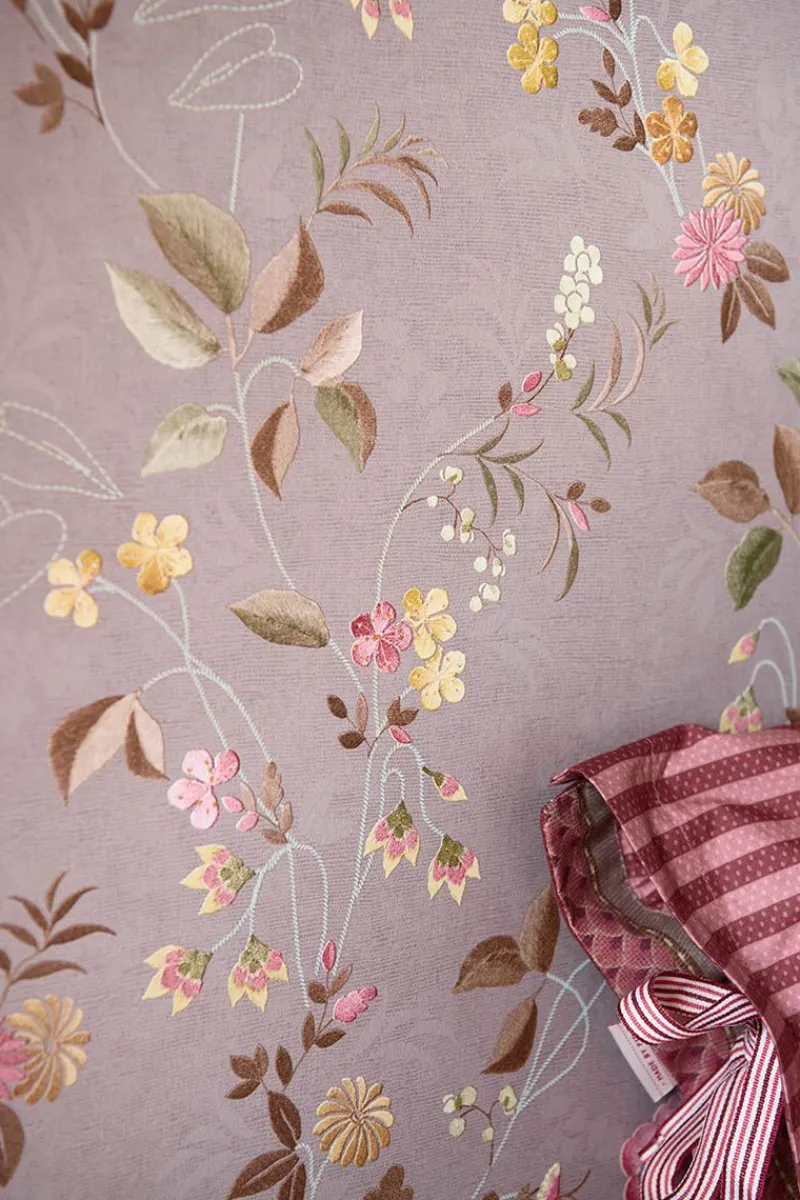 Pip Studio Vliestapete|Tokyo Blossom Vliestapete Rosa Mauve Violett