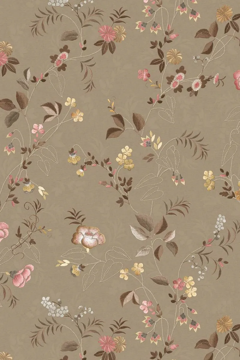 Pip Studio Vliestapete|Tokyo Blossom Vliestapete Khaki
