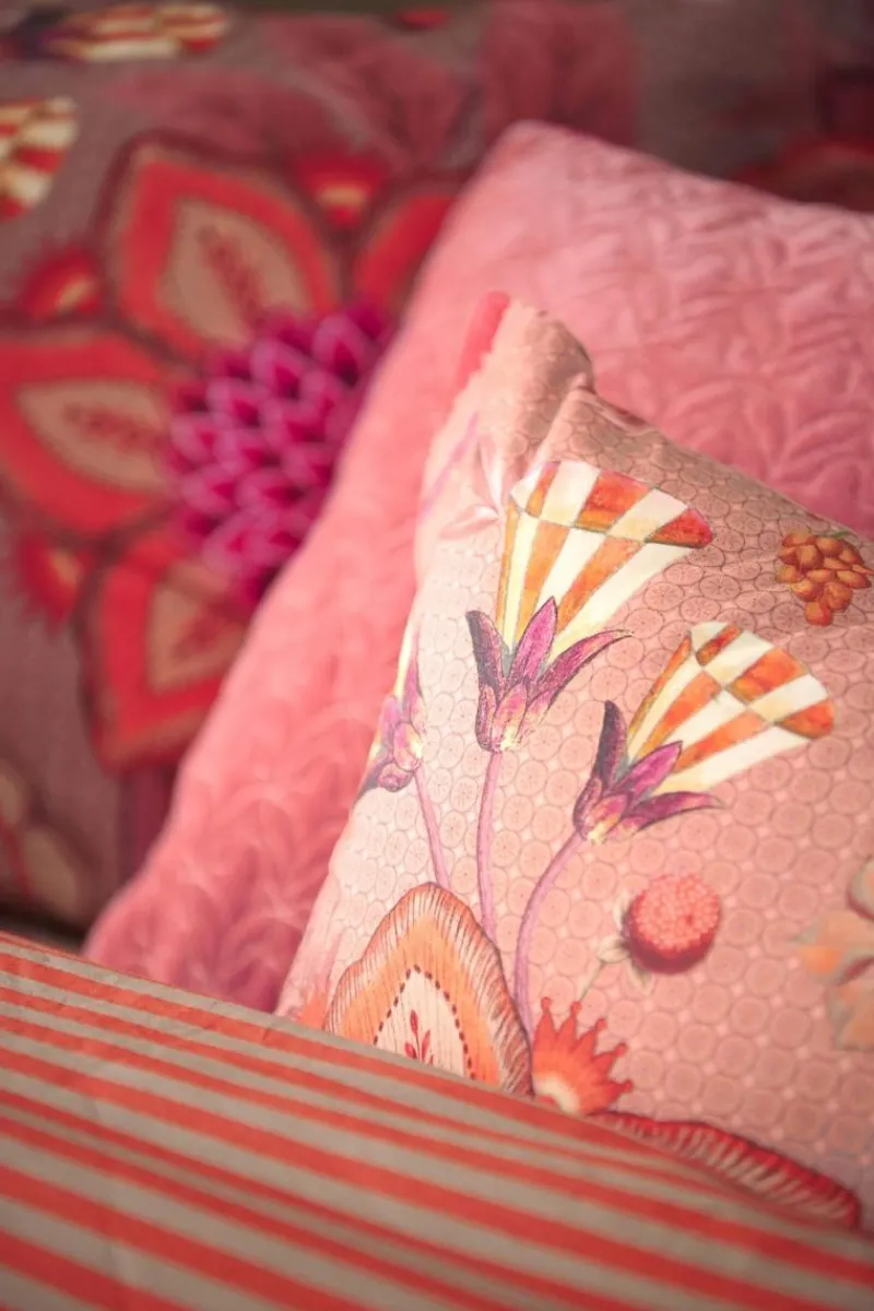 Pip Studio Bettkissen|Quadratisches Zierkissen Viva La Vida Rosa
