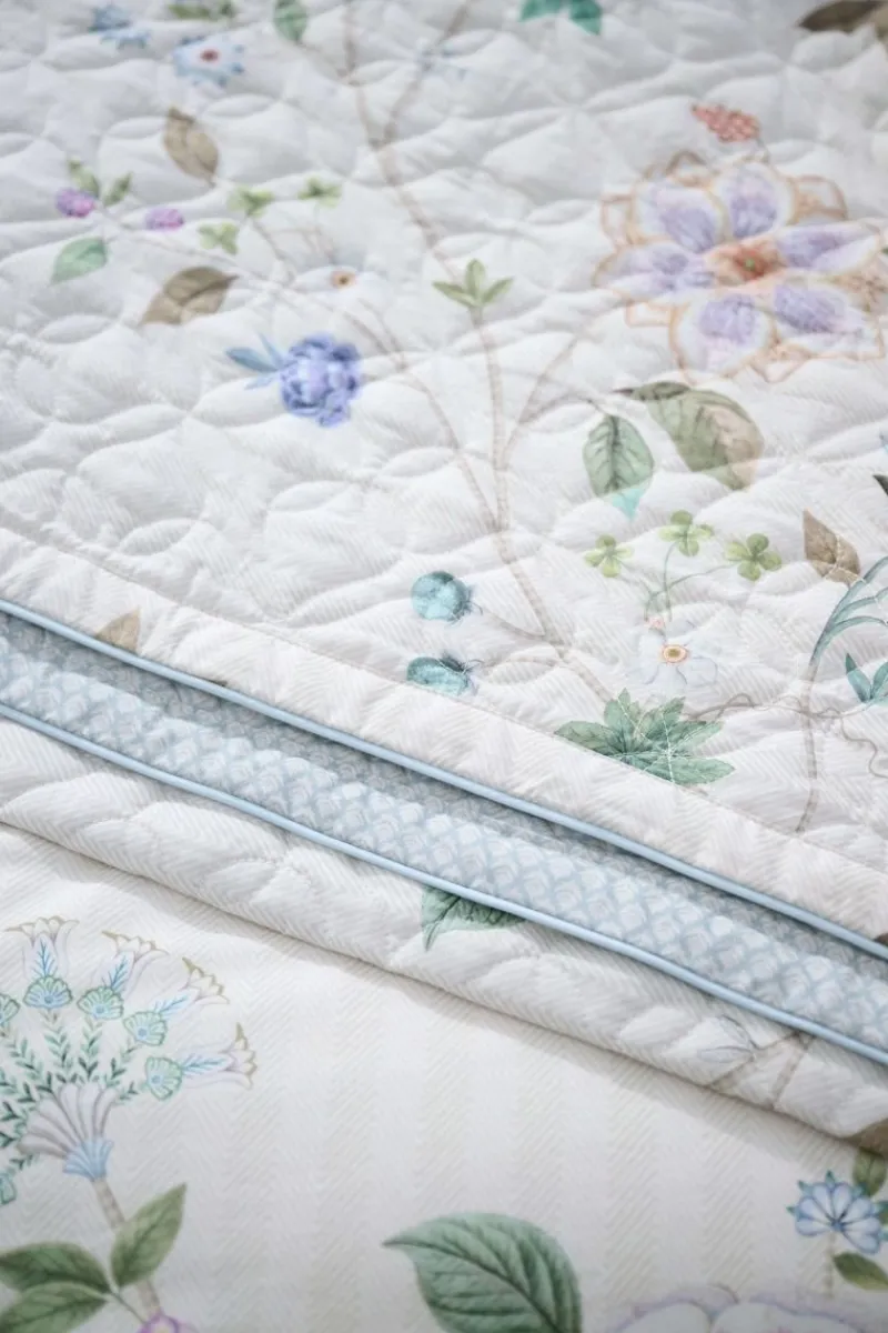 Pip Studio Plaids Und Quilts|Plaids Und Quilts|Quilt Flores Bailando Gebrochen Weiss