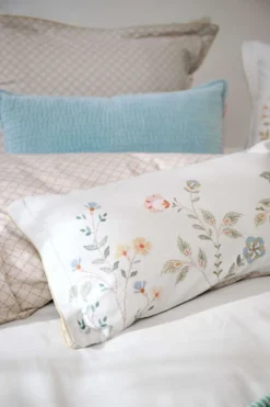 Pip Studio Zierkissen|Bettkissen|Rechteckige Zierkissen Campo de Flores Gebrochen Weiss