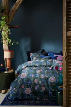 Pip Studio Zierkissen|Bettkissen|Rechteckige Zierkissen Flores Felices Dunkelblau