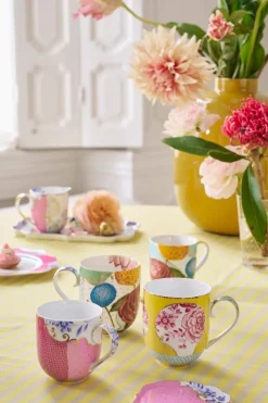 Pip Studio Teetassen|Royal Multi Tasse Gross Gelb Mehrfarbig
