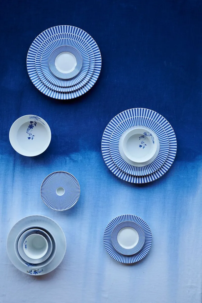 Pip Studio Essteller|Royal Stripes Essteller 26.5 cm Blau