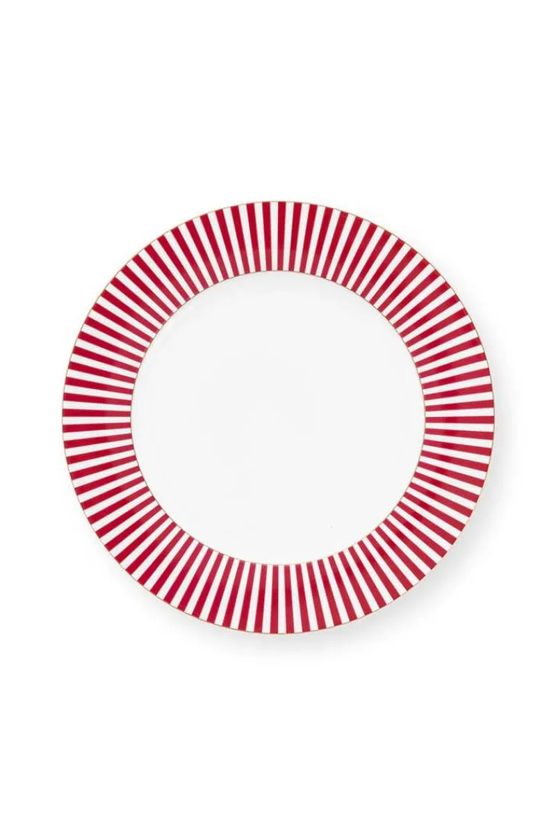 Pip Studio Essteller|Royal Stripes Essteller Dunkel 26.5cm Rosa