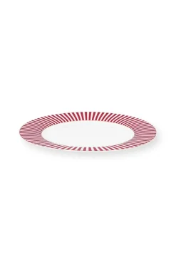 Pip Studio Essteller|Royal Stripes Essteller Dunkel 26.5cm Rosa