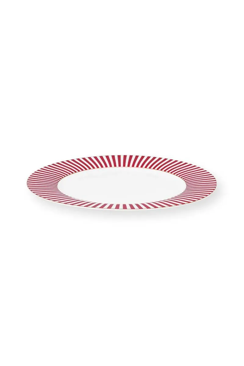 Pip Studio Essteller|Royal Stripes Essteller Dunkel 26.5cm Rosa