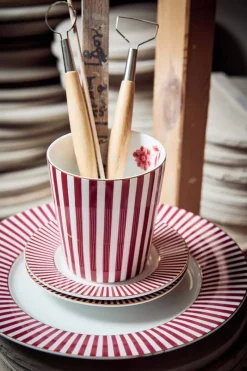 Pip Studio Essteller|Royal Stripes Essteller Dunkel 26.5cm Rosa