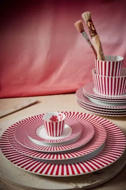 Pip Studio Essteller|Royal Stripes Essteller Dunkel 26.5cm Rosa