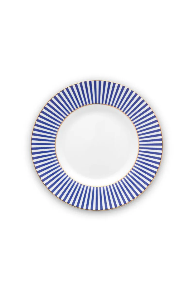 Pip Studio Gebäckteller|Royal Stripes Gebäckteller 17 cm Blau