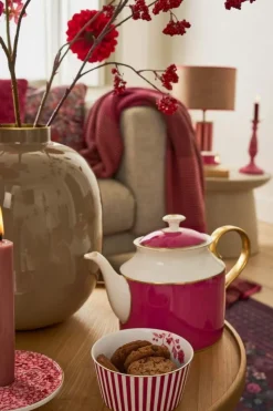 Pip Studio Schalen|Royal Stripes Schale Dunkel 12cm Rosa