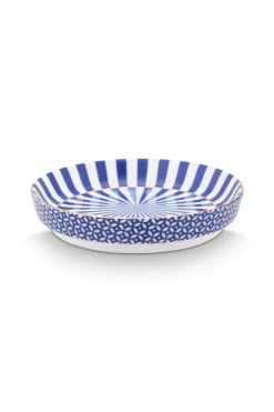 Pip Studio Porzellan Sets|Teetassen|Royal Stripes Tasse Blumen & Teebeutelablage Blau