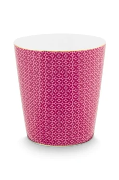 Pip Studio Porzellan Sets|Teetassen|Royal Stripes Tasse Fliesen & Teebeutelablage Rosa