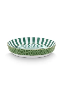 Pip Studio Porzellan Sets|Teetassen|Royal Stripes Tasse Fliesen & Teebeutelablage Grün