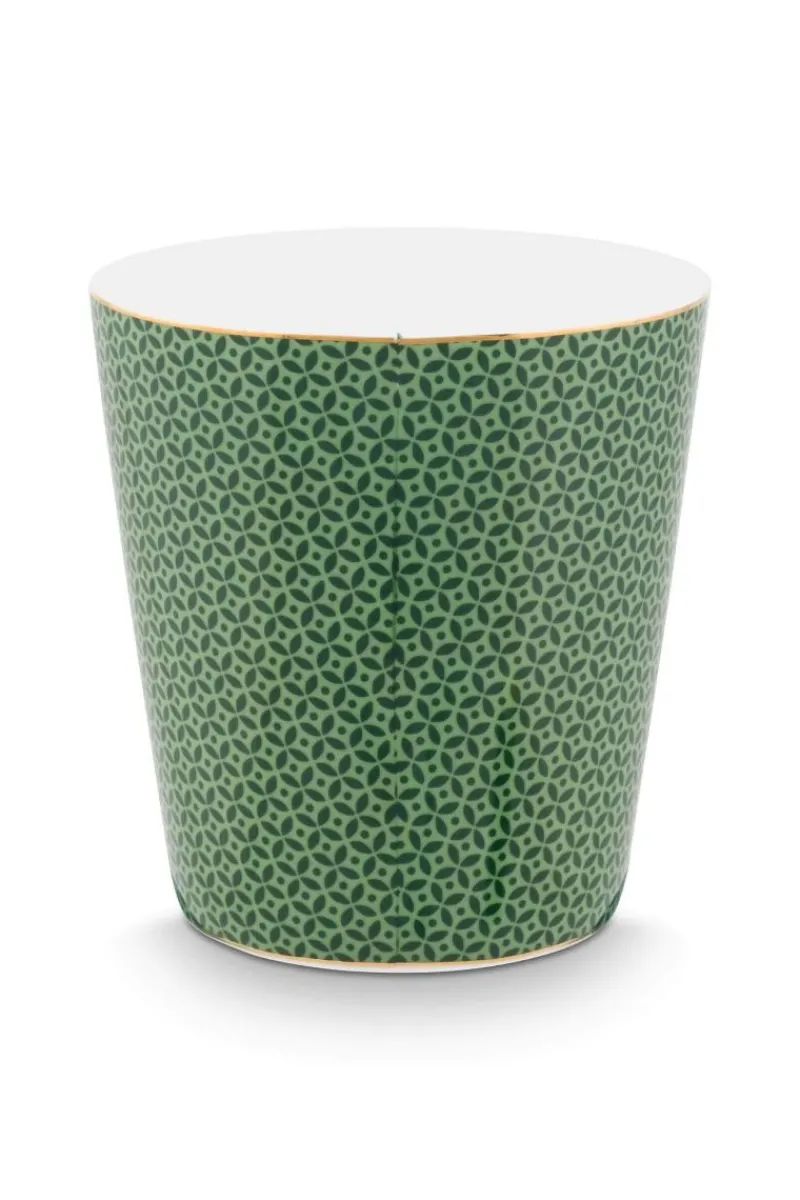 Pip Studio Porzellan Sets|Teetassen|Royal Stripes Tasse Fliesen & Teebeutelablage Grün