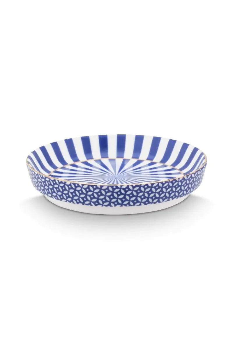 Pip Studio Porzellan Sets|Teetassen|Royal Stripes Tasse Fliesen & Teebeutelablage Blau