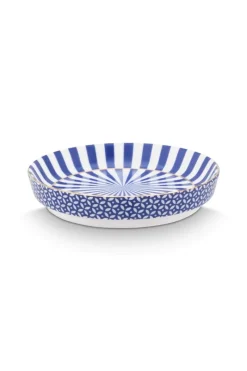 Pip Studio Porzellan Sets|Teetassen|Royal Stripes Tasse Punkte & Teebeutelablage Blau