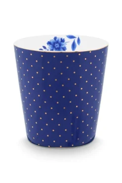 Pip Studio Porzellan Sets|Teetassen|Royal Stripes Tasse Punkte & Teebeutelablage Blau