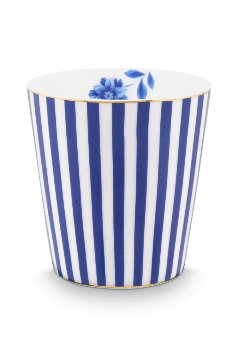 Pip Studio Porzellan Sets|Teetassen|Royal Stripes Tasse & Teebeutelablage Blau
