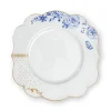 Pip Studio Frühstücksteller|Royal White Frühstücksteller golden dots 23,5 cm