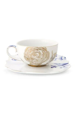 Pip Studio Cappuccino Tasse|Tasse & Untertasse|Royal White Tee Tasse & Untertasse