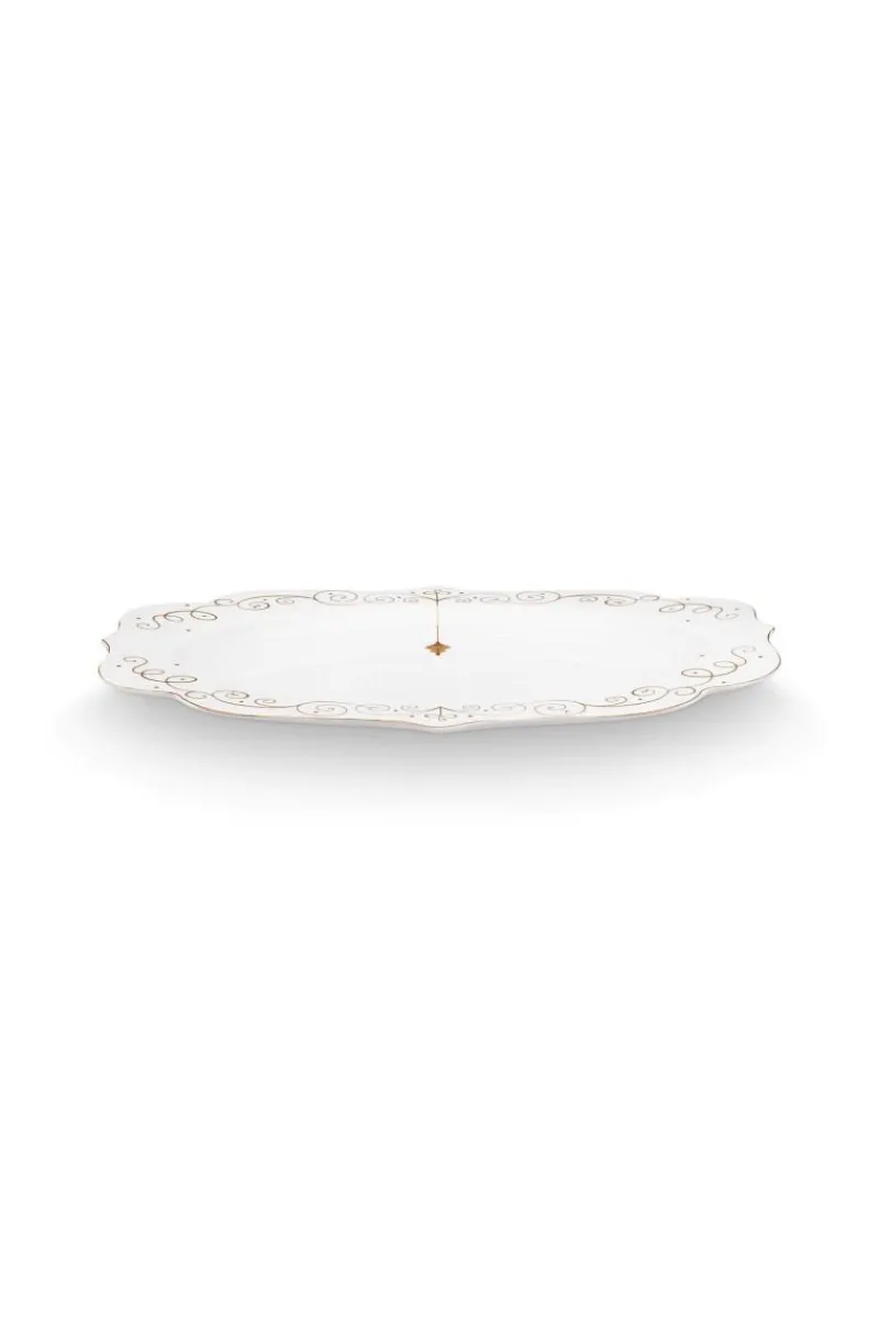 Pip Studio Weihnachten|Servierschalen|Royal Winter White Oval Servierschale 40cm