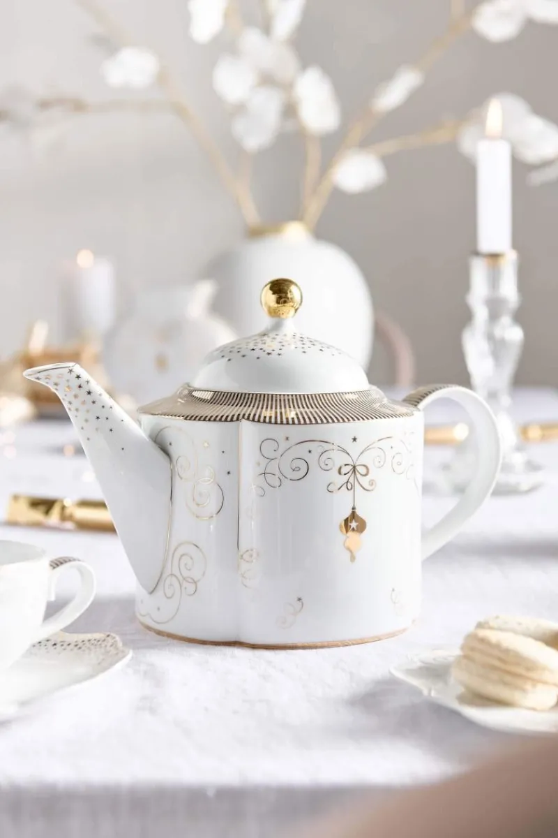 Pip Studio Weihnachten|Teekannen|Royal Winter White Teekanne Gross