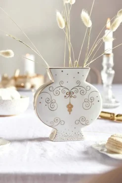 Pip Studio Weihnachten|Kleine Vasen|Royal Winter White Vase 16.5cm