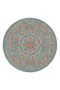 Pip Studio Runde Teppiche|Runde Teppich Il Ricamo by Pip Hell Blau