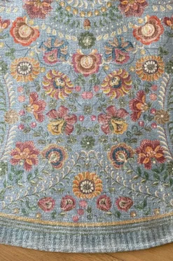 Pip Studio Runde Teppiche|Runde Teppich Il Ricamo by Pip Hell Blau