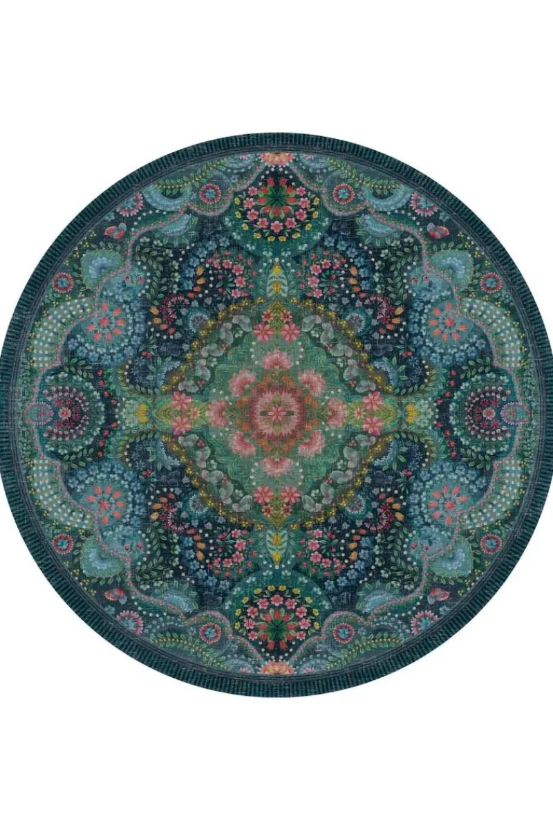 Pip Studio Runde Teppiche|Runde Teppich Moon Delight by Pip Dunkelblau