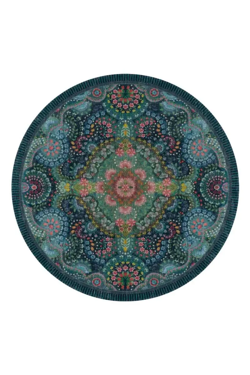 Pip Studio Runde Teppiche|Runde Teppich Moon Delight by Pip Dunkelblau