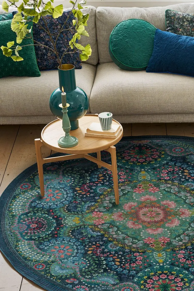 Pip Studio Runde Teppiche|Runde Teppich Moon Delight by Pip Dunkelblau