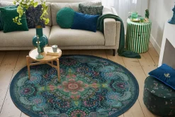 Pip Studio Runde Teppiche|Runde Teppich Moon Delight by Pip Dunkelblau