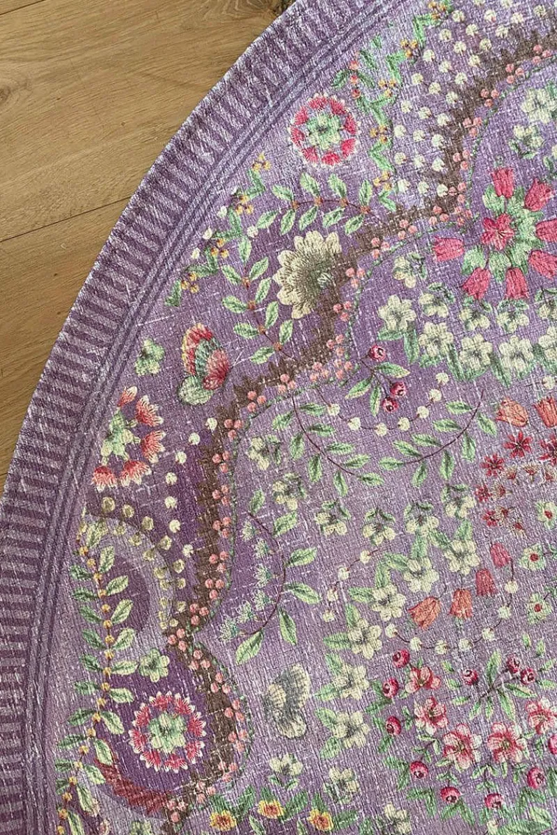 Pip Studio Runde Teppiche|Runde Teppich Moon Delight by Pip Lila Violett