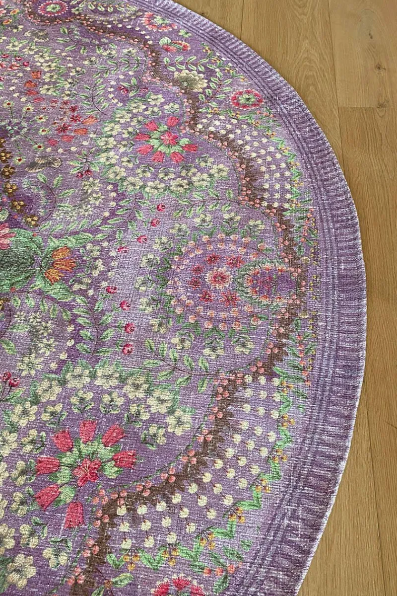 Pip Studio Runde Teppiche|Runde Teppich Moon Delight by Pip Lila Violett