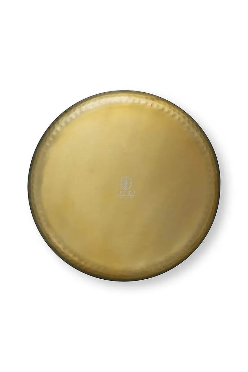 Pip Studio Schalen Und Tabletts|Obstschalen|Schale Emailliert Ocker 40cm Gelb