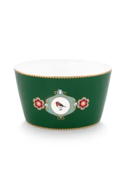 Pip Studio Weihnachten|Schalen|Schale Love Birds Medallion Dunkel 15cm Grün