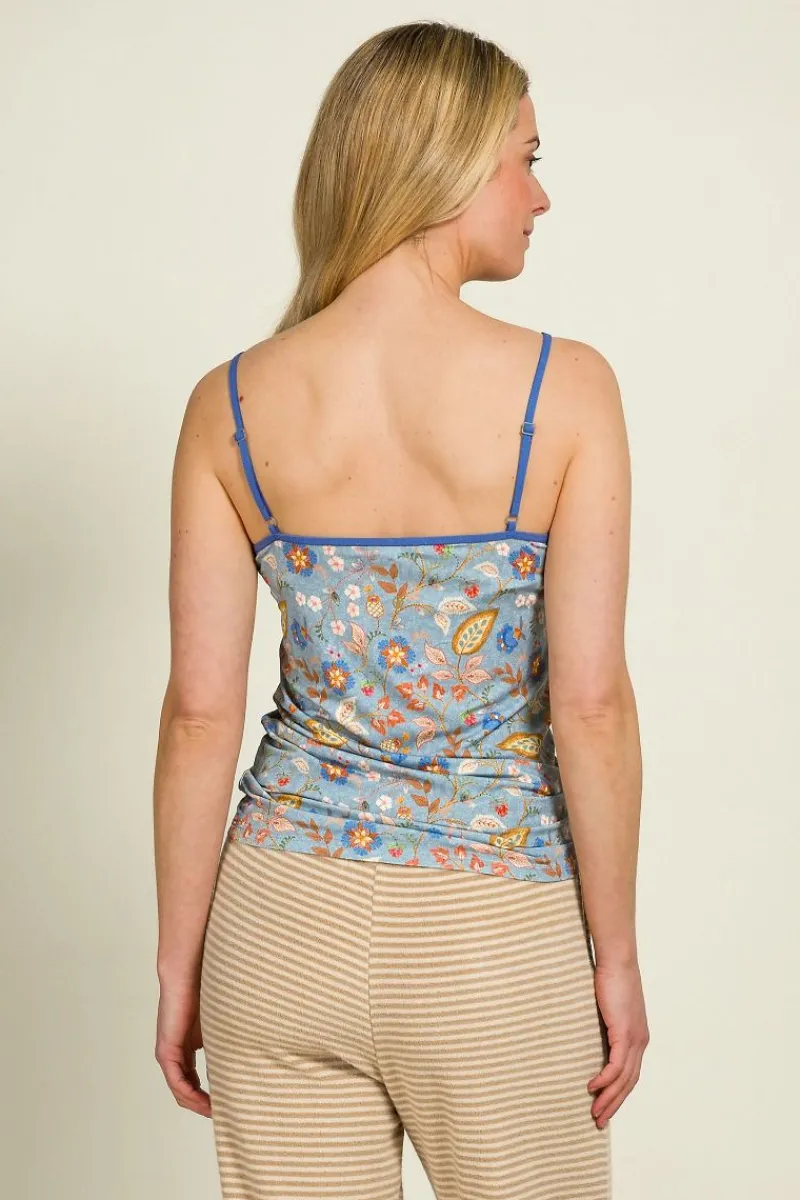 Pip Studio Tops|Selina Ärmellos Top Jameela Blau