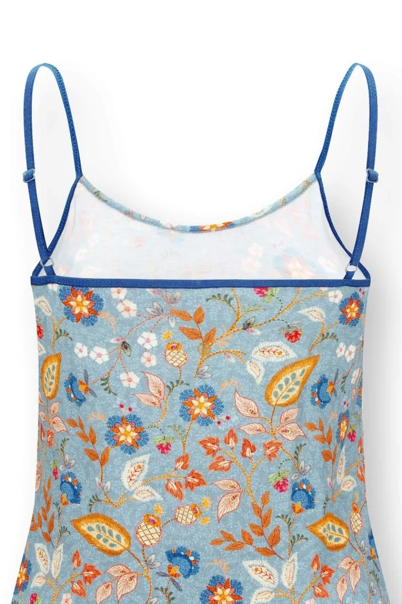 Pip Studio Tops|Selina Ärmellos Top Jameela Blau