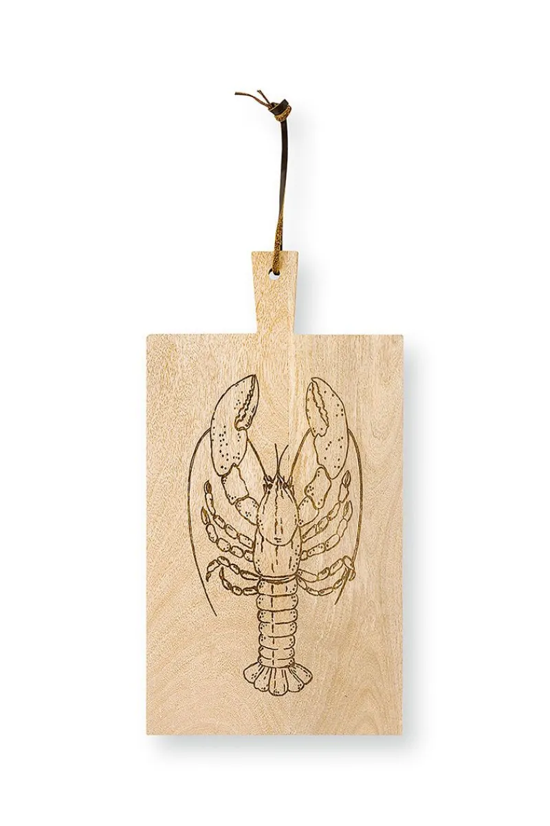 Pip Studio Schalen Und Tabletts|Servierschalen|Servierbrett Rechteckig Holz Hummer Khaki