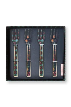 Pip Studio Besteck|Set/4 Kuchengabeln Emailliert Berry Blues